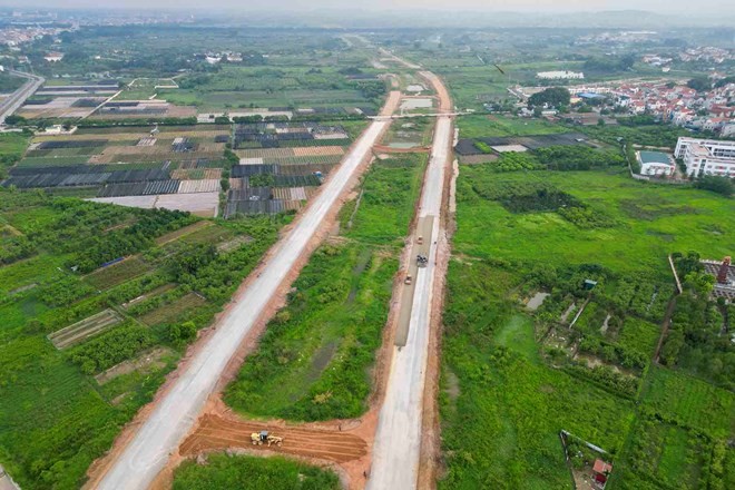 Hà Nội phấn đấu hoàn thành giải phóng mặt bằng dự án đường Vành đai 4-Thủ đô trước Tết Dương lịch 2025